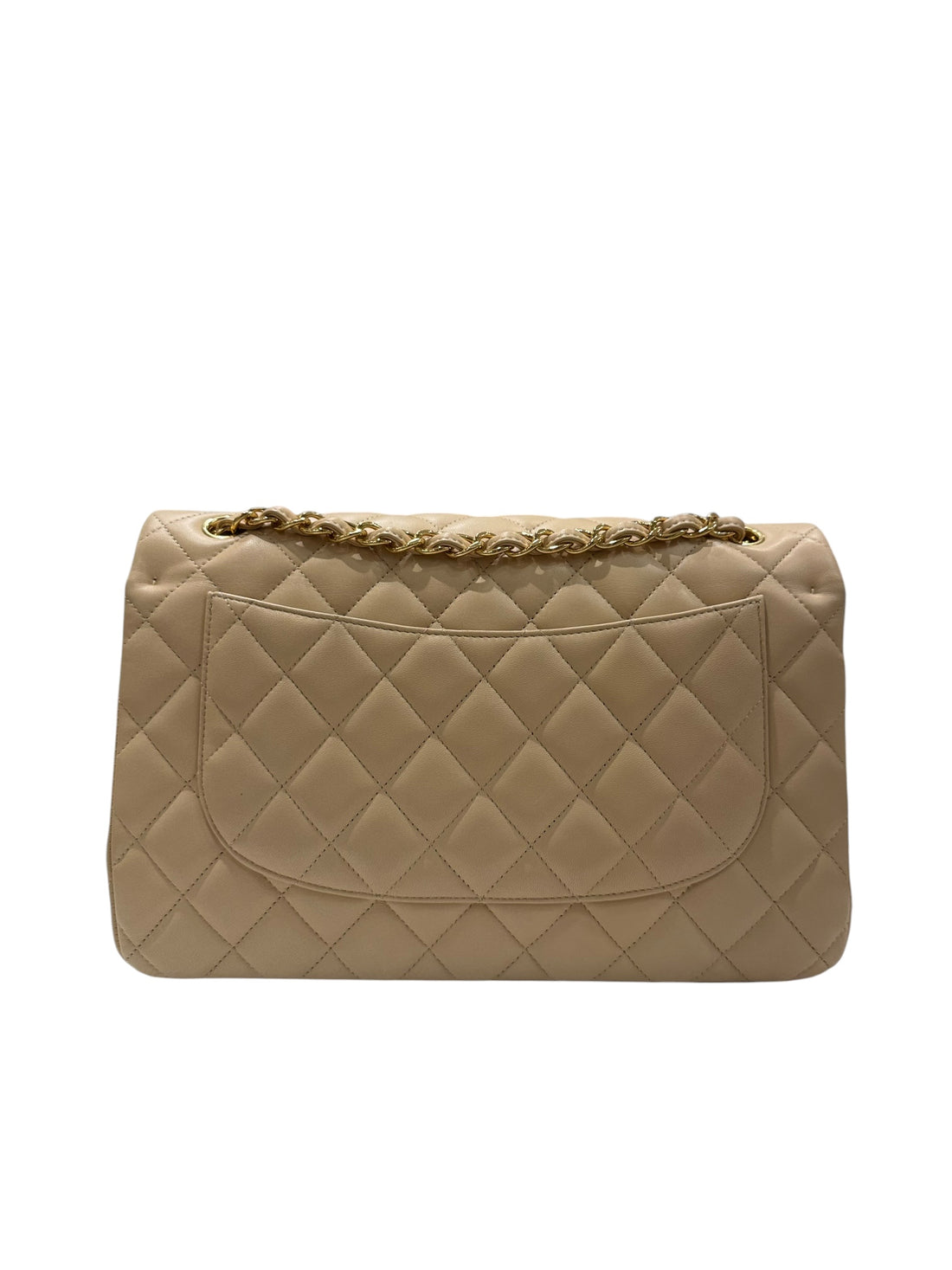 Chanel - Grand Sac Classique 11:12 Jumbo Beige