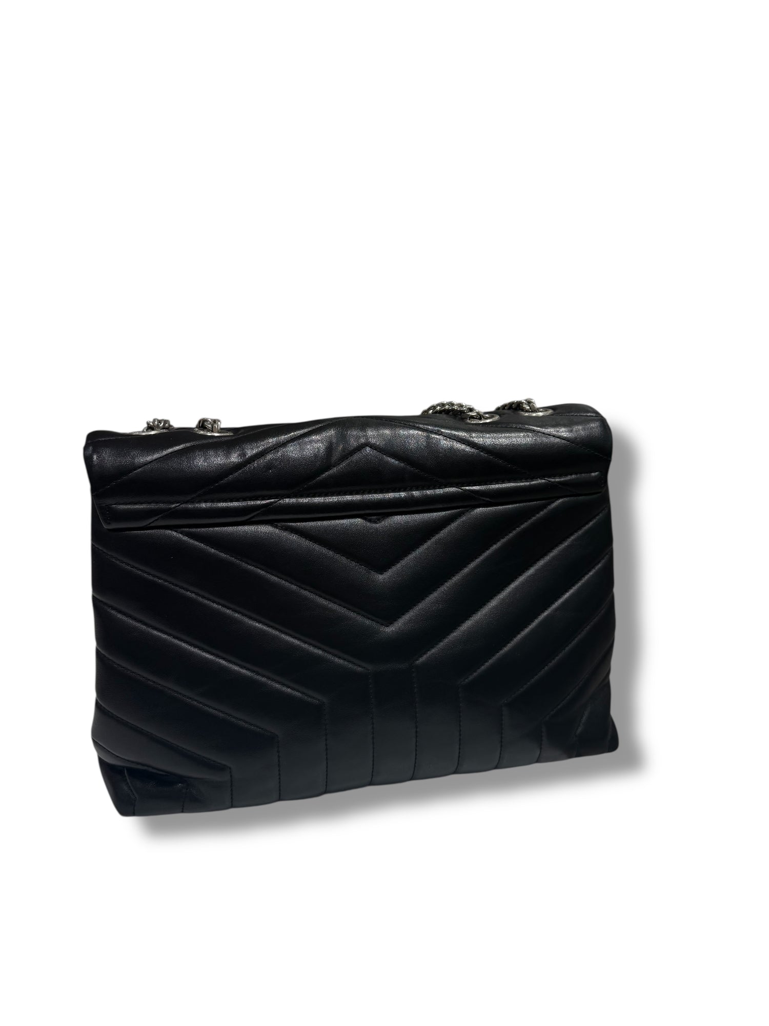 YSL - Sac Loulou cuir noir GM