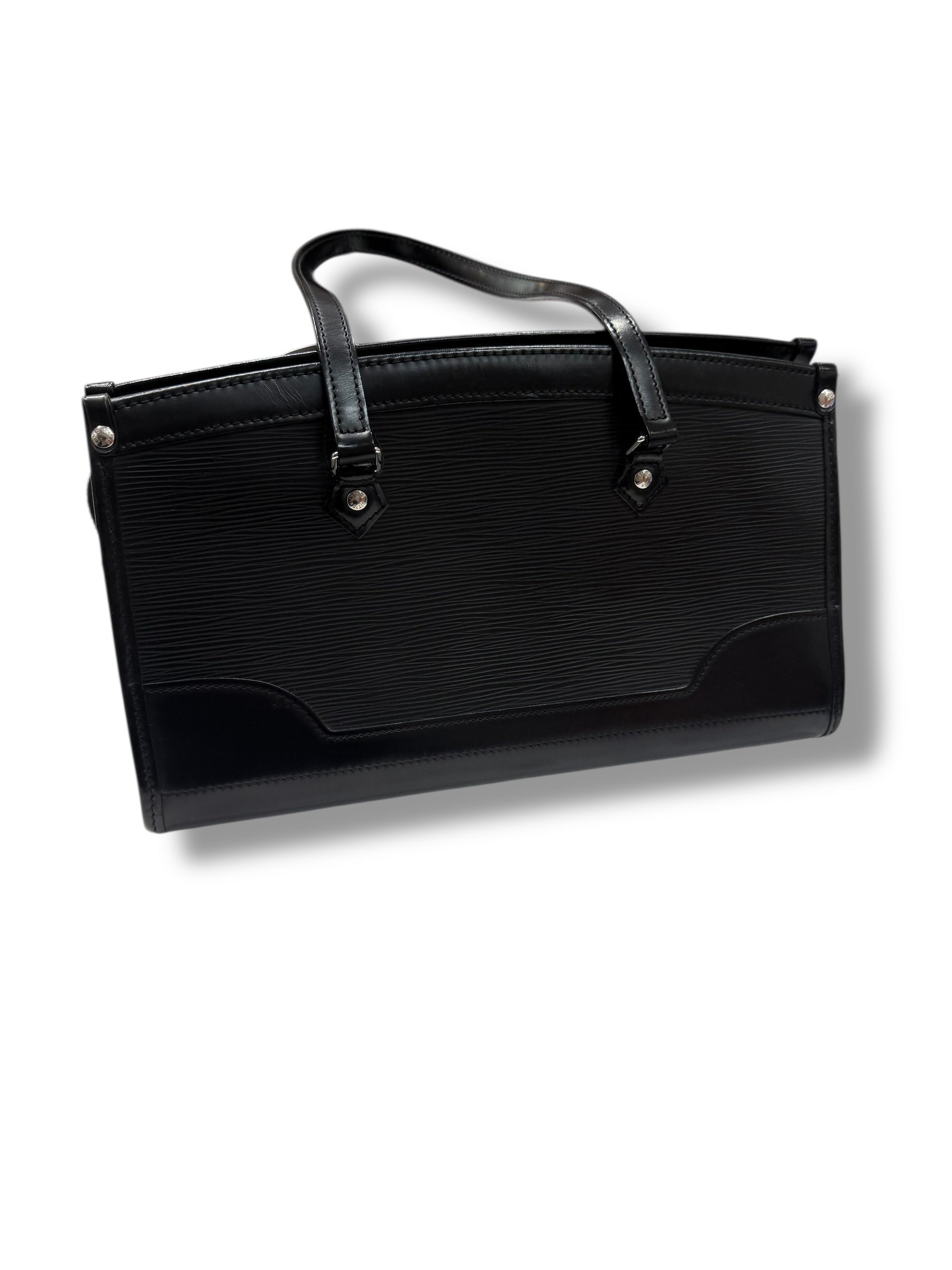 Sac Louis Vuitton Madeleine Cuir épi noir | Les Folies d’Eugénie