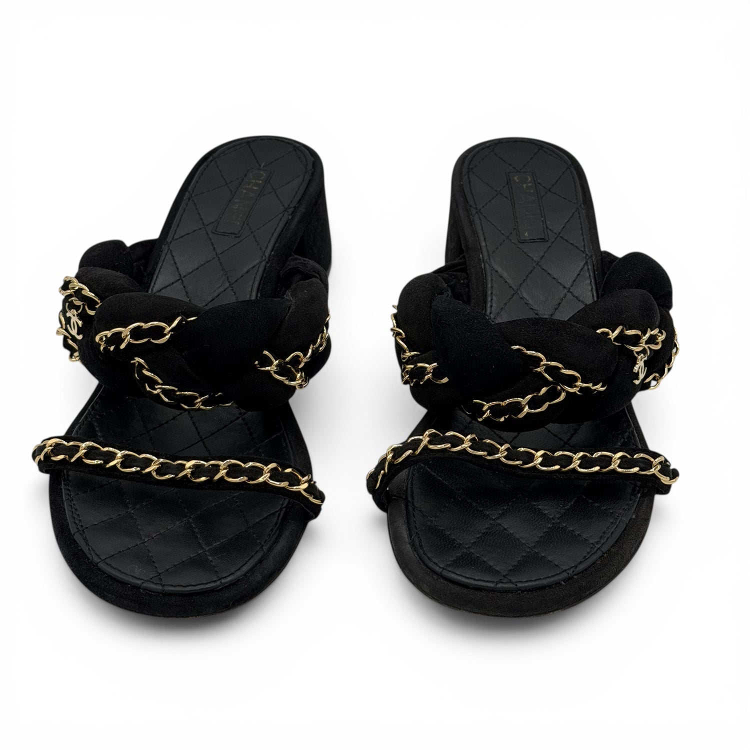Chanel Mules Chaînes T.39 | Les Folies d’Eugénie