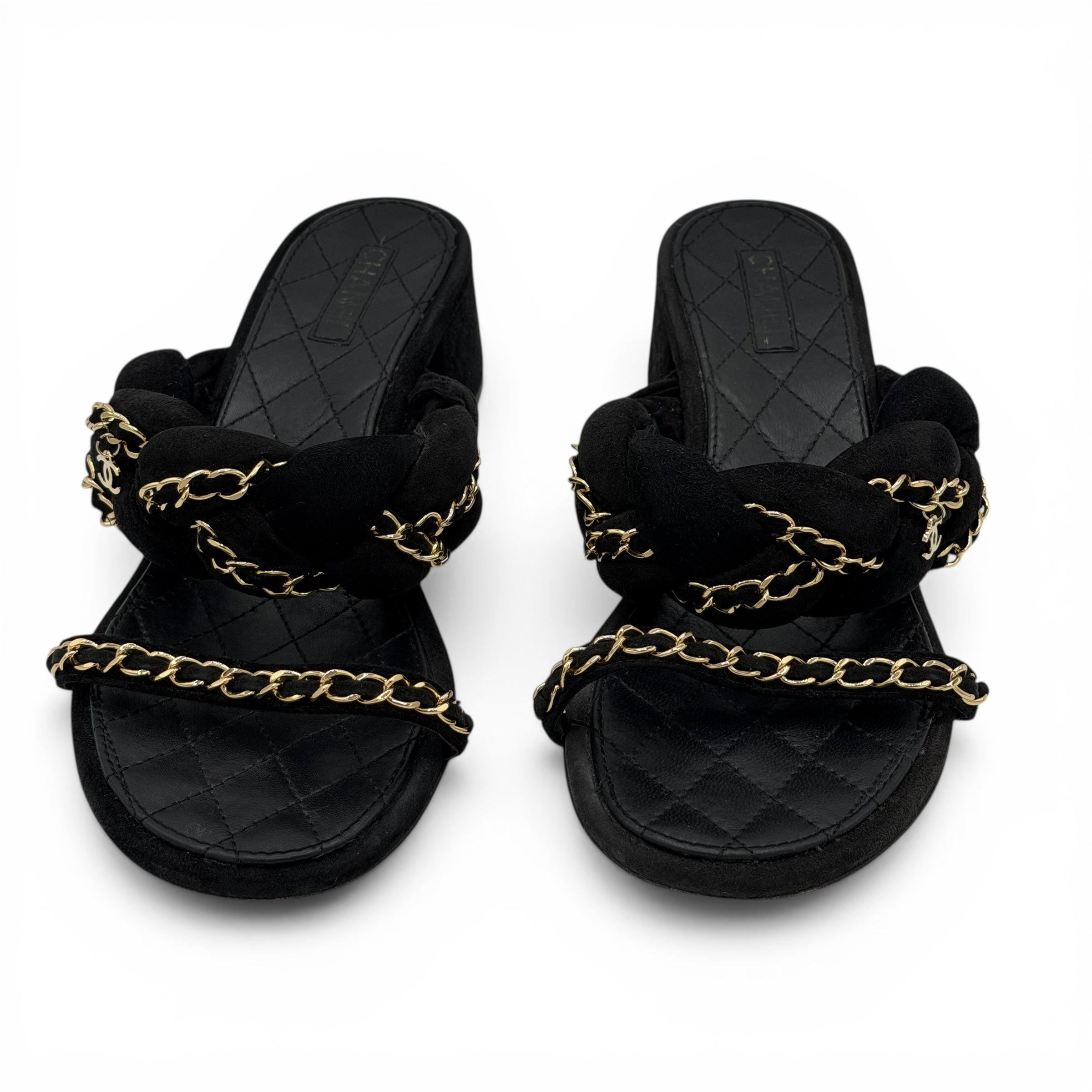 Chanel Mules Chaînes T.39 | Les Folies d’Eugénie