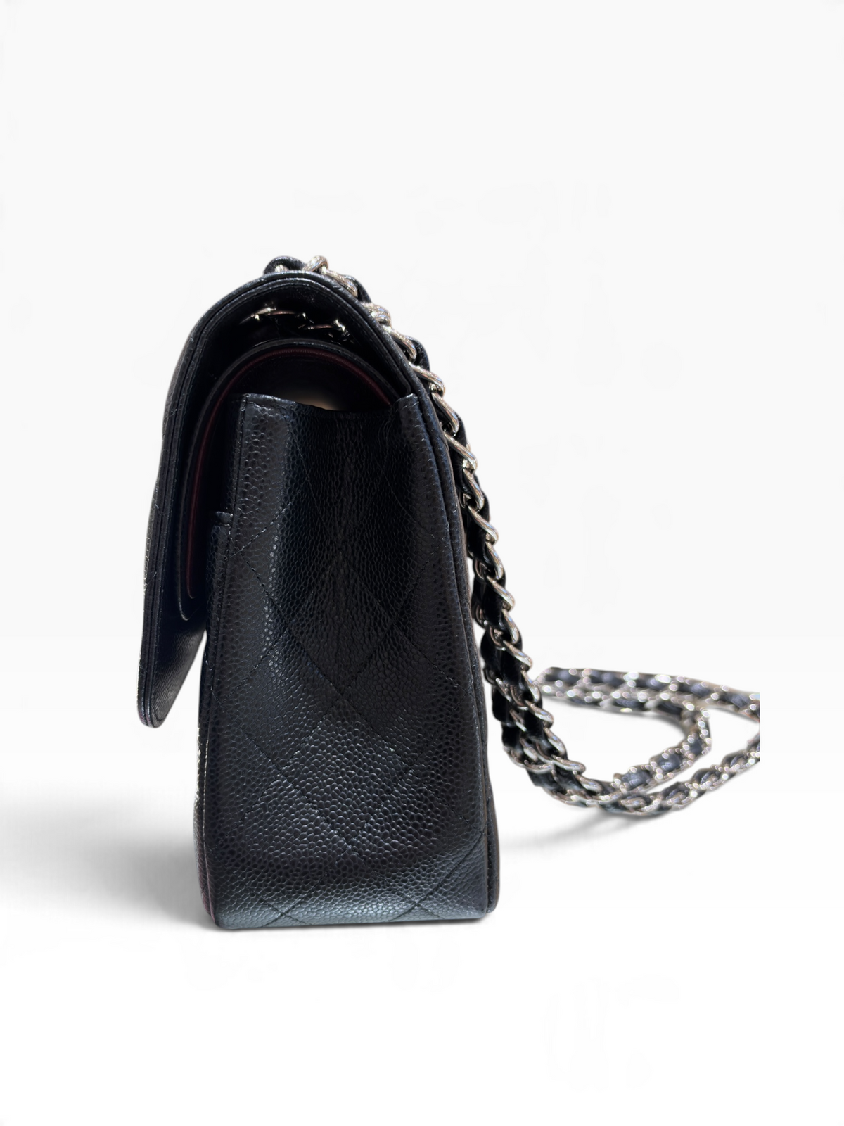 Chanel - Sac Maxi Jumbo cuir caviar noir