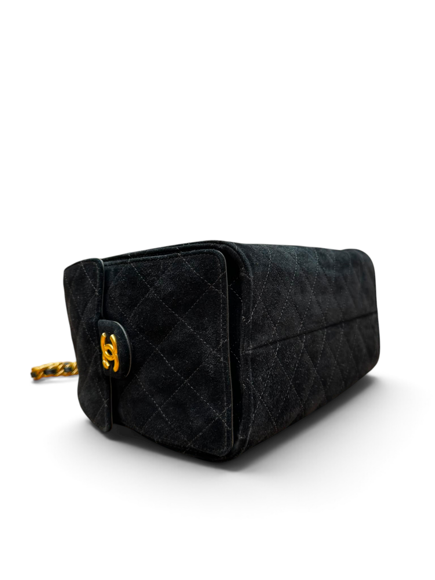 Chanel - Sac 25 MM Suède noir