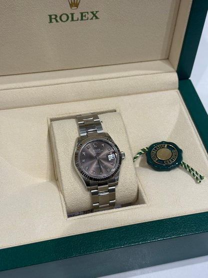 Rolex - Montre Datejust 31 mm diamants et Oyster