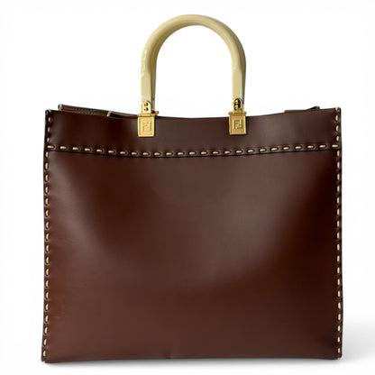 Fendi Sac Cabas Shopping Marron | Les Folies d’Eugénie