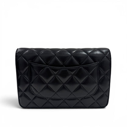 Chanel - Wallet on Chain cuir lisse noir