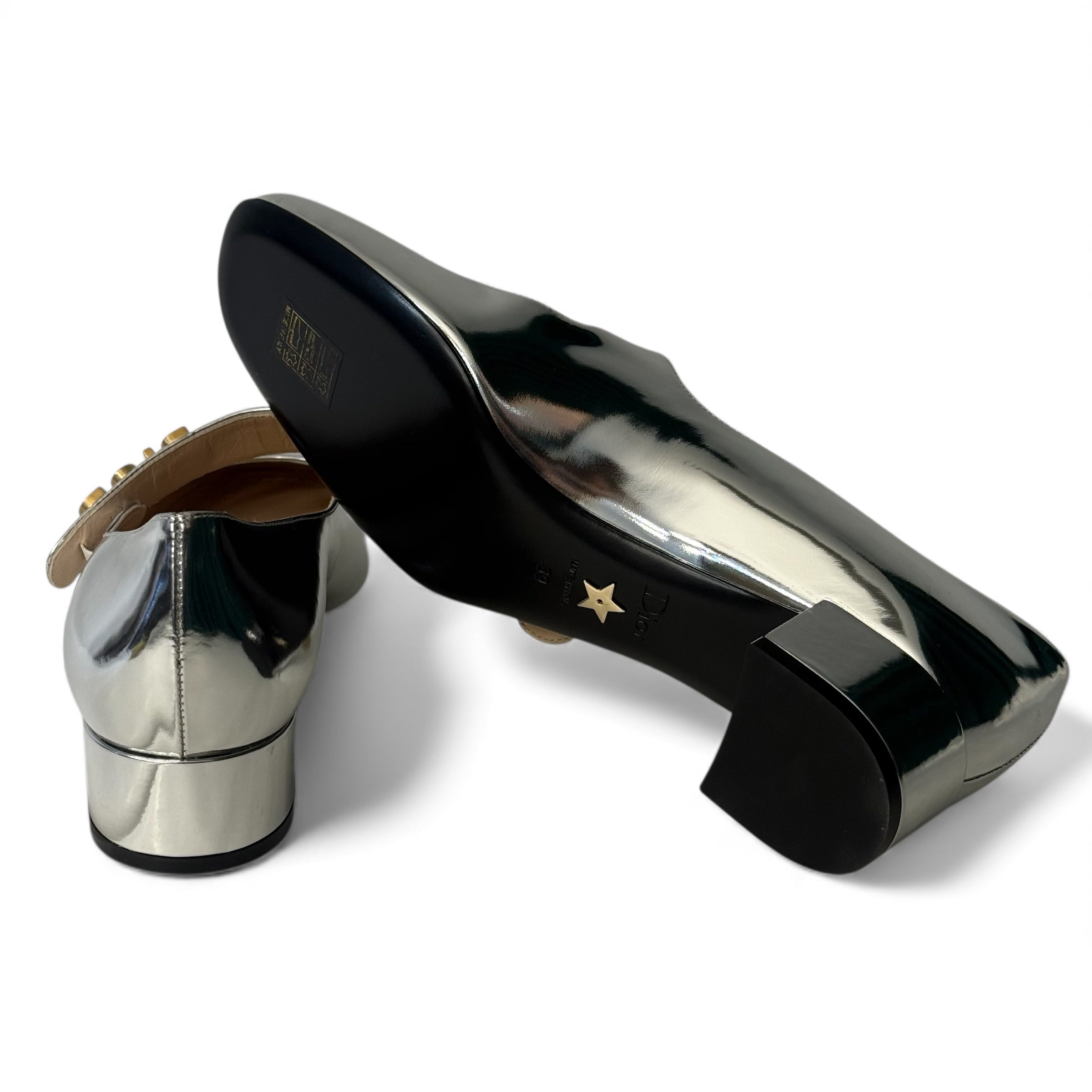 Dior - Silberne Ballerinas Gr. 39