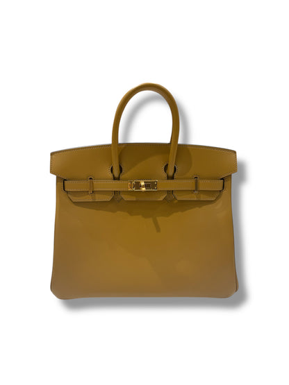 Hermès - Sac Birkin 25 Tadelakt retourné Poussière GHW