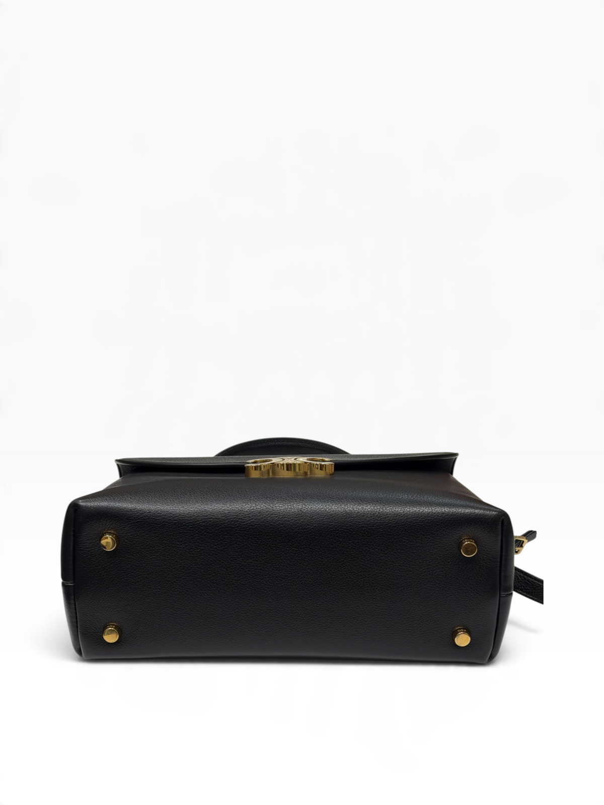 Céline / sac nano triomphe cuir noir