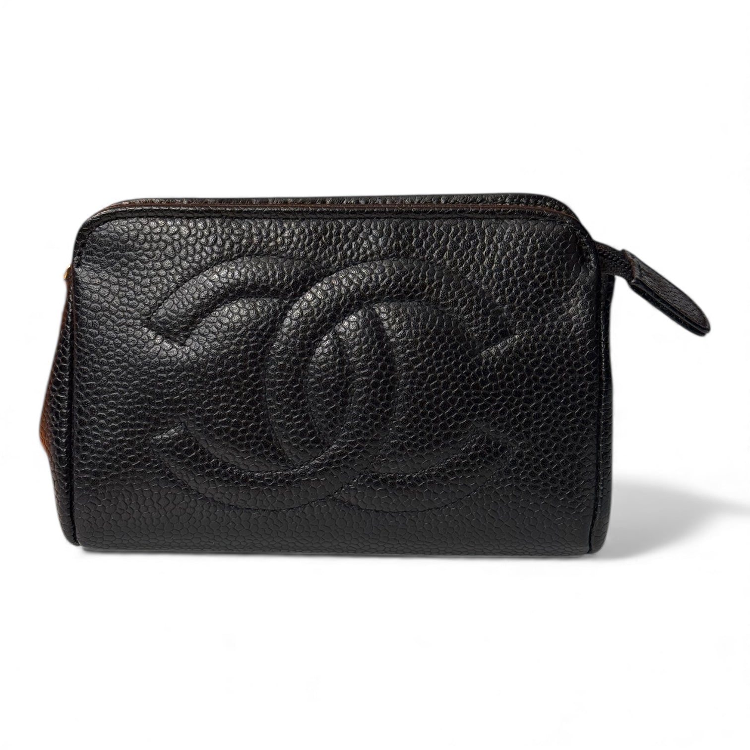 Chanel - Small caviar leather pouch