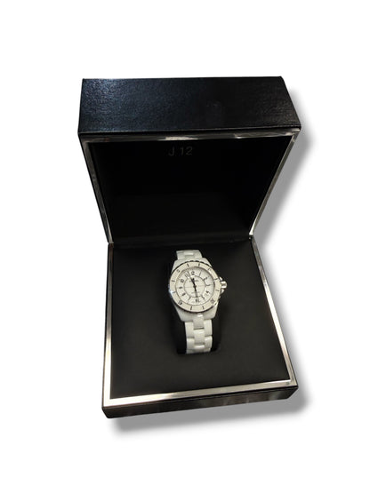 Chanel - Montre J12 Date 38mm Automatique céramique blanche