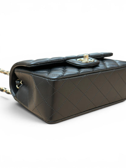 Chanel - Sac mini rectangulaire champagne