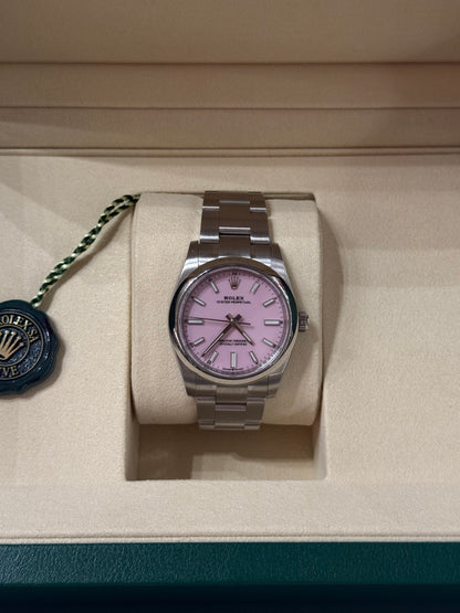Rolex - Montre Oyster 34 mm Candy rose 2025