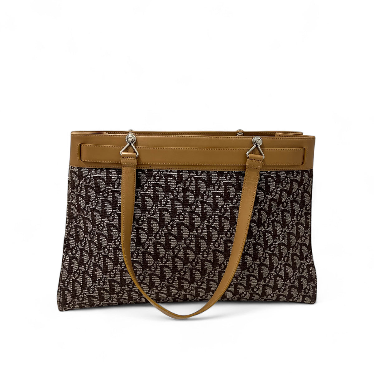 Dior - Schräg gewebte Segeltuchtasche