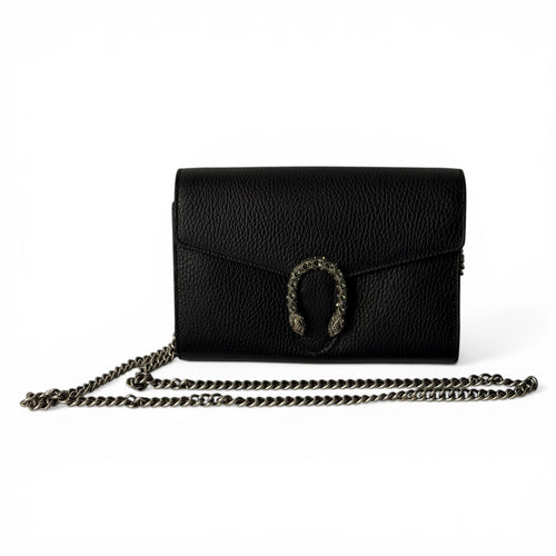 Gucci – Dionysus Wallet-on-Chain-Tasche schwarz