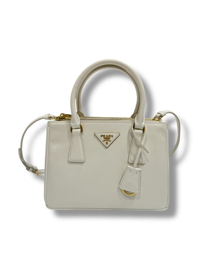 Prada - Sac Galleria small blanc
