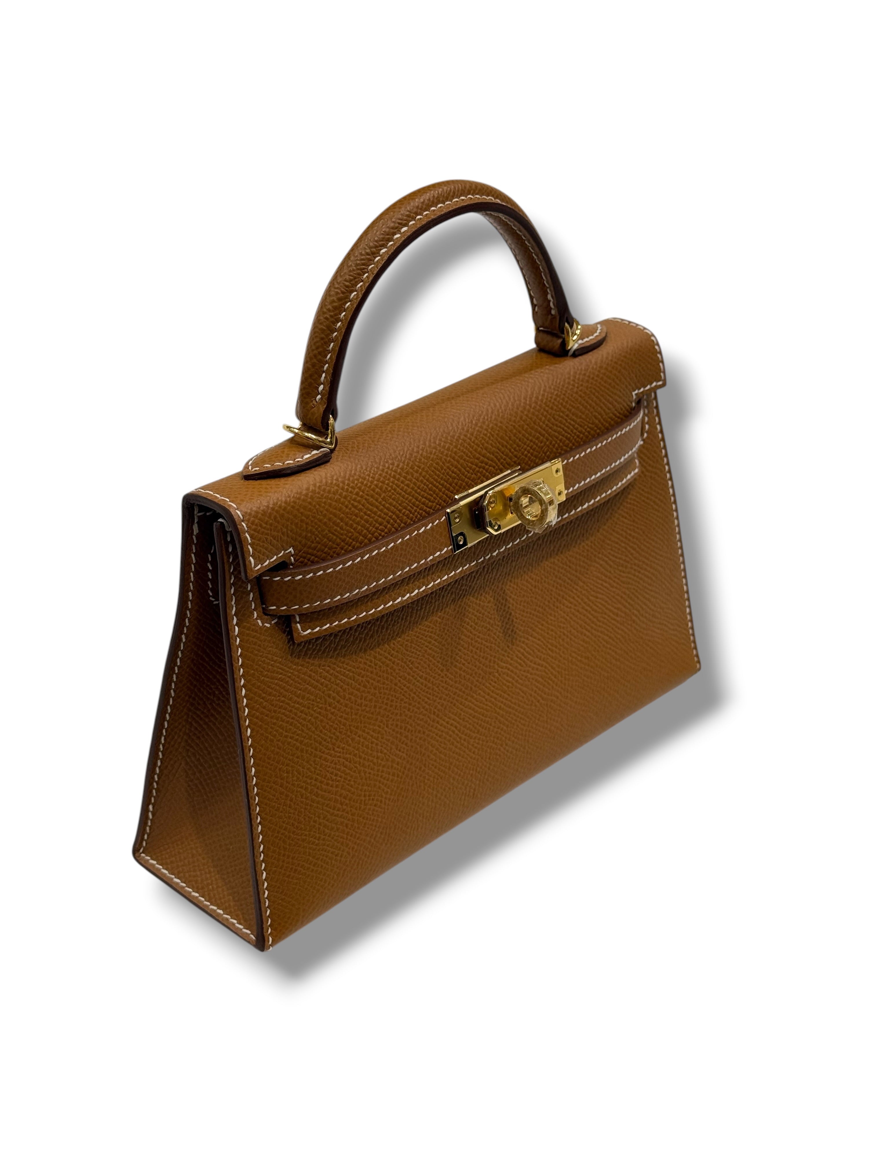 Hermès - Sac Kelly II sellier Mini Gold
