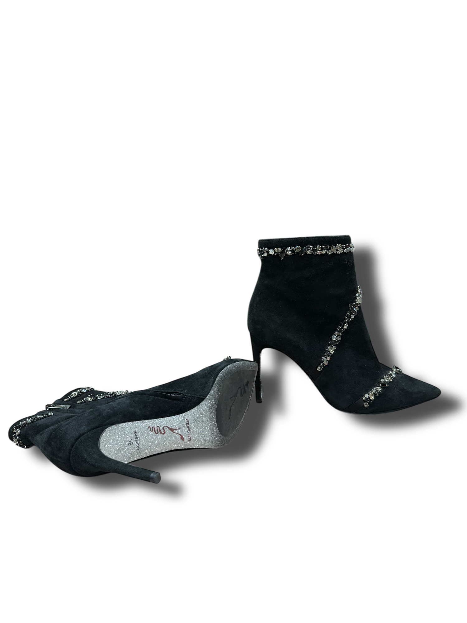 René Caovilla - Bottines strass T36
