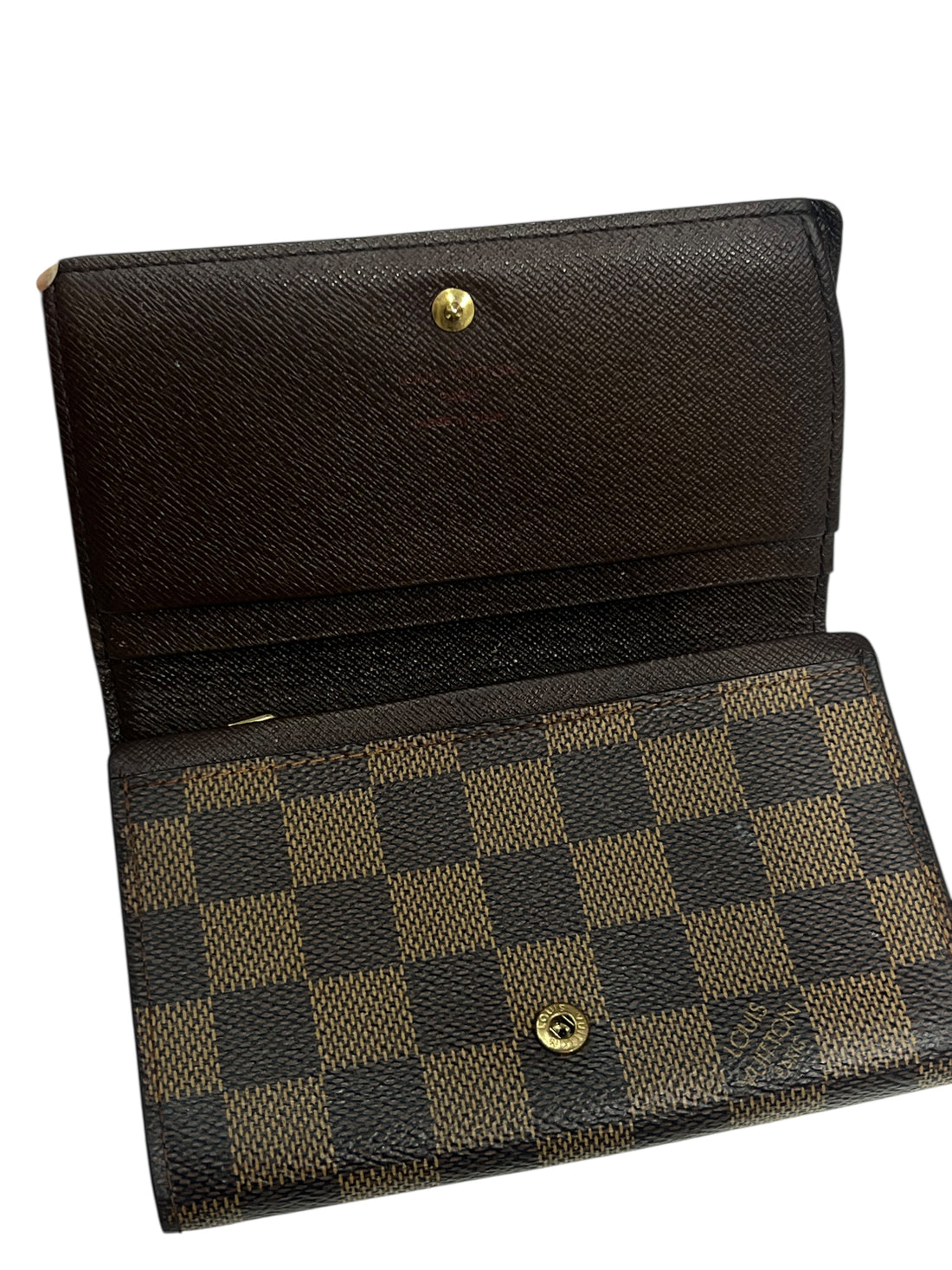 Louis Vuitton - portefeuille Alexandra toile damier ébène