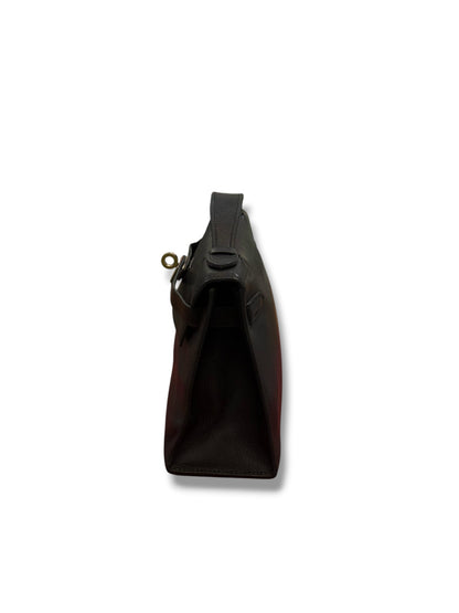 Hermès - Pochette Kelly Clutch Noir PHW
