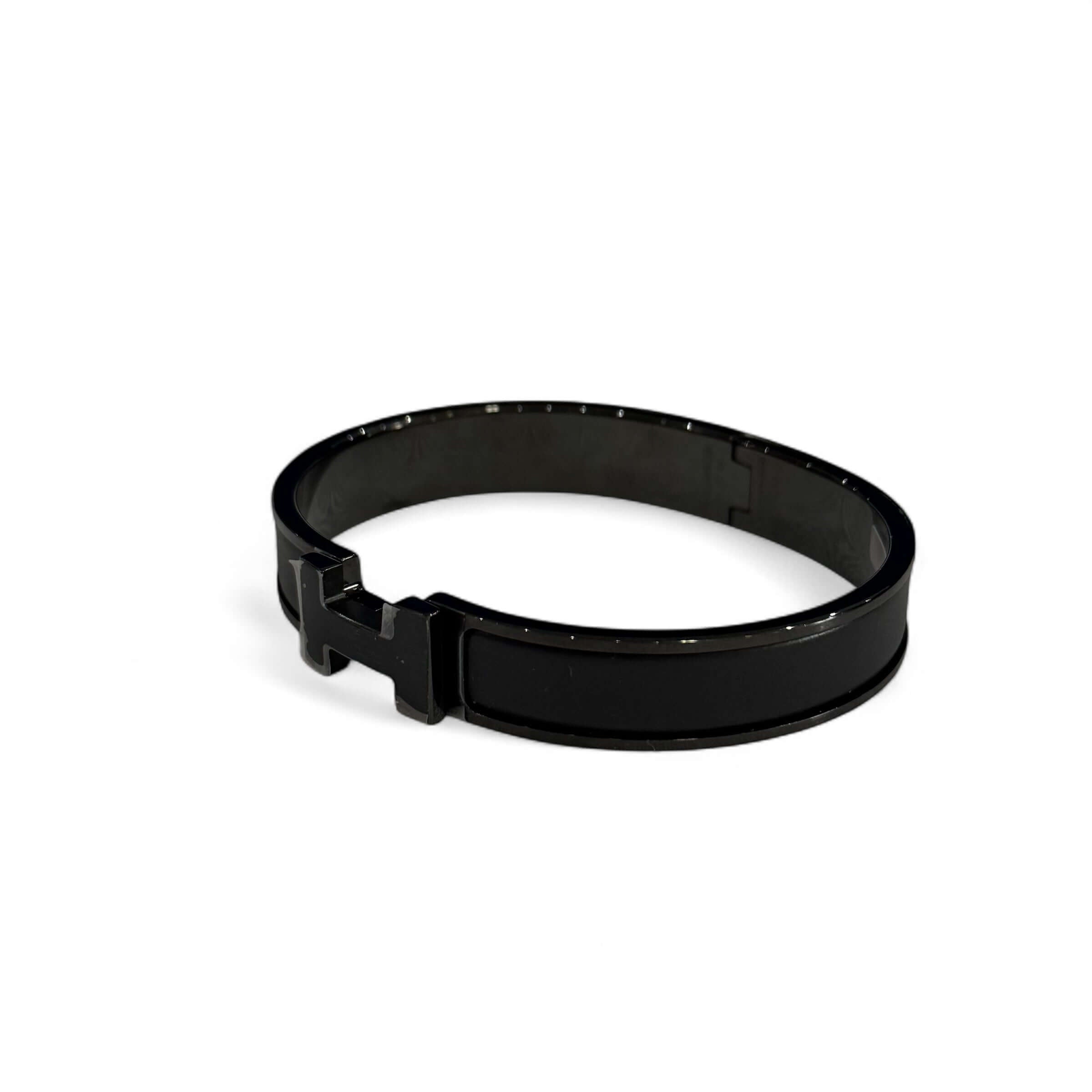Hermès - Bracciale clic HH So black