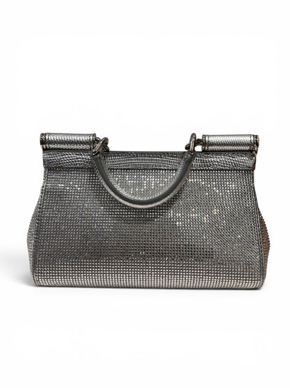 Dolce &amp; Gabbana - Sac Sicily en strass petit modèle