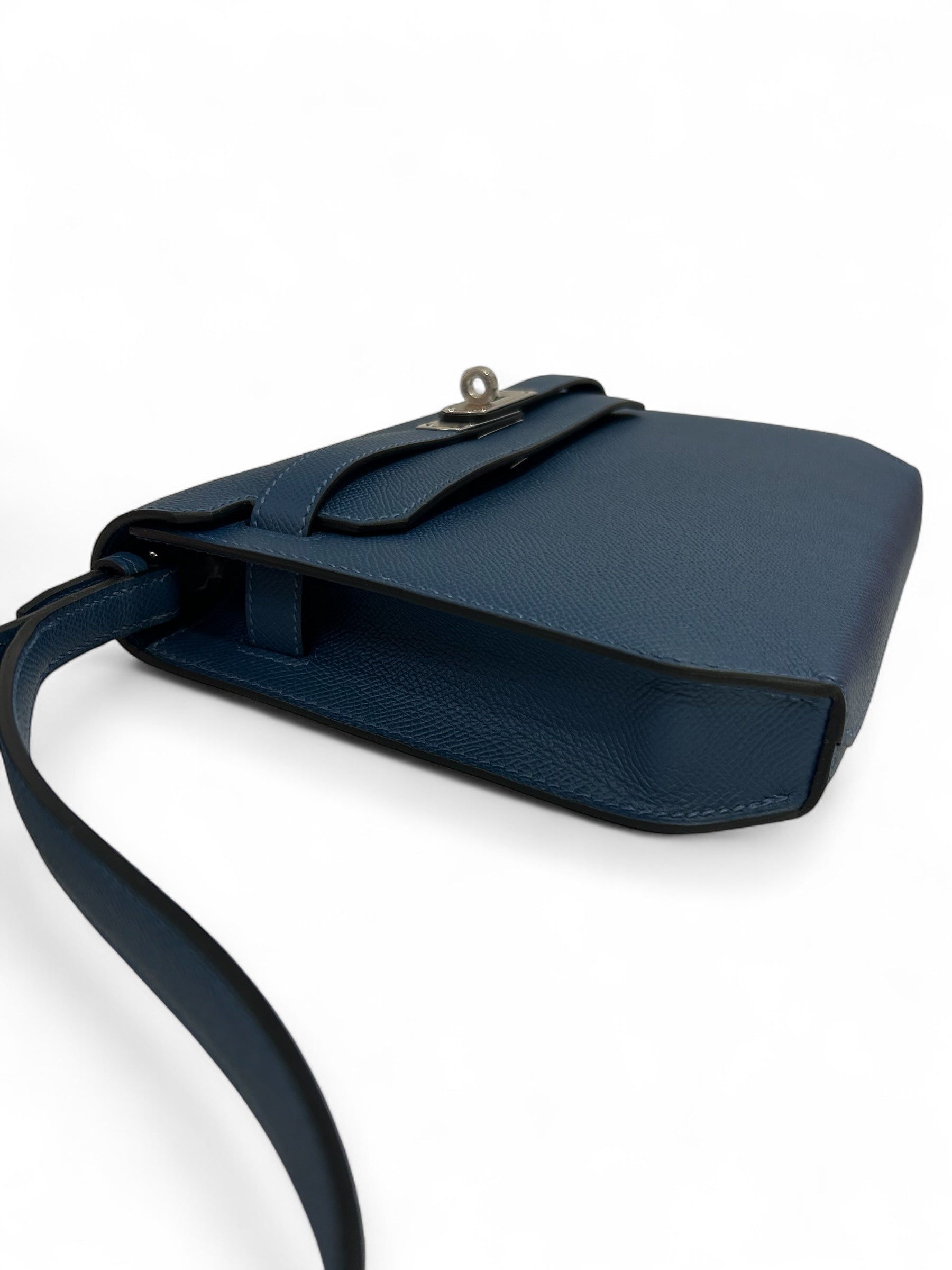 Hermès - Borsa Kelly Dépêches 25 Deep Blue