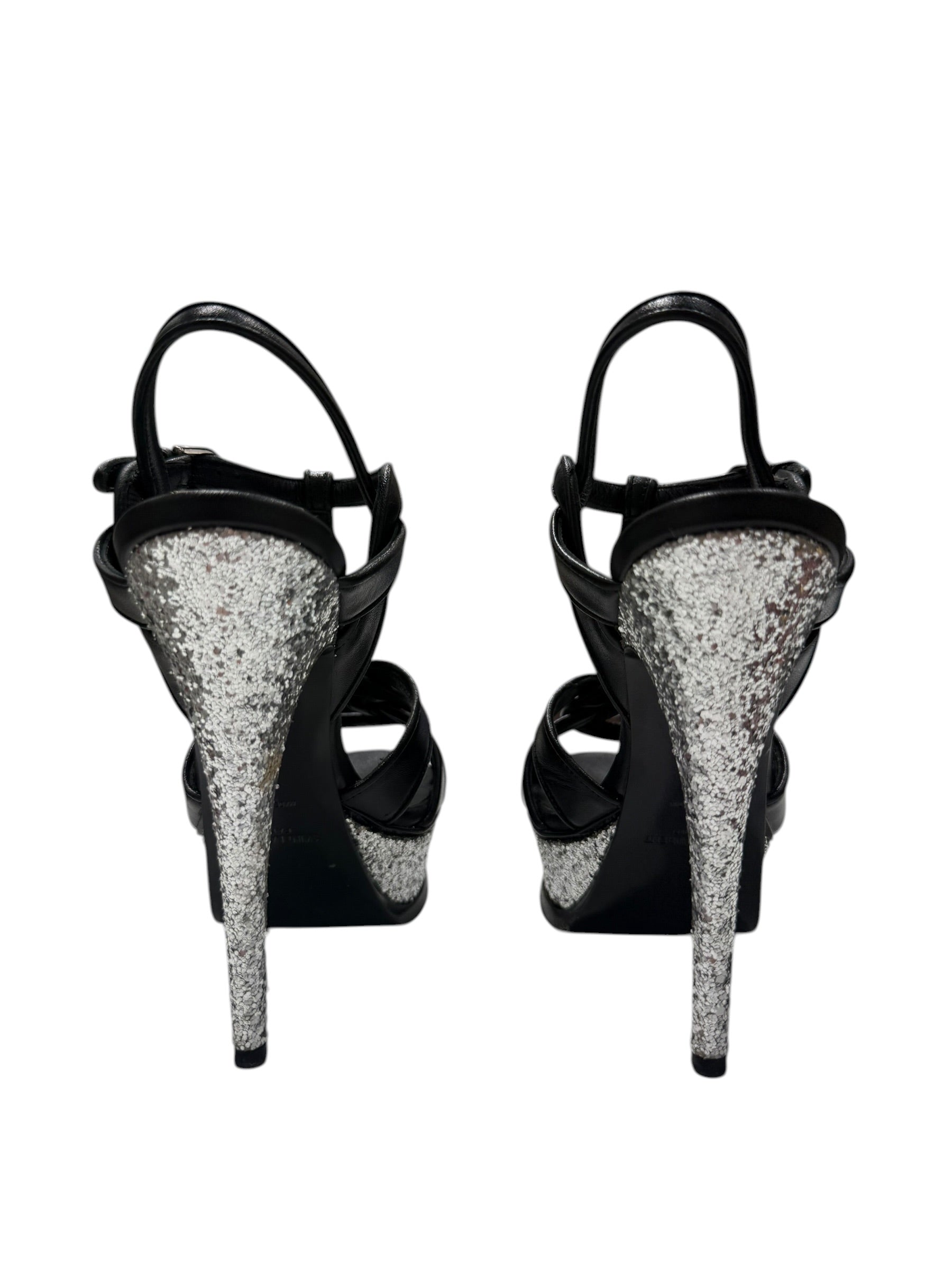 Saint Laurent – Tribute platform sandals T36