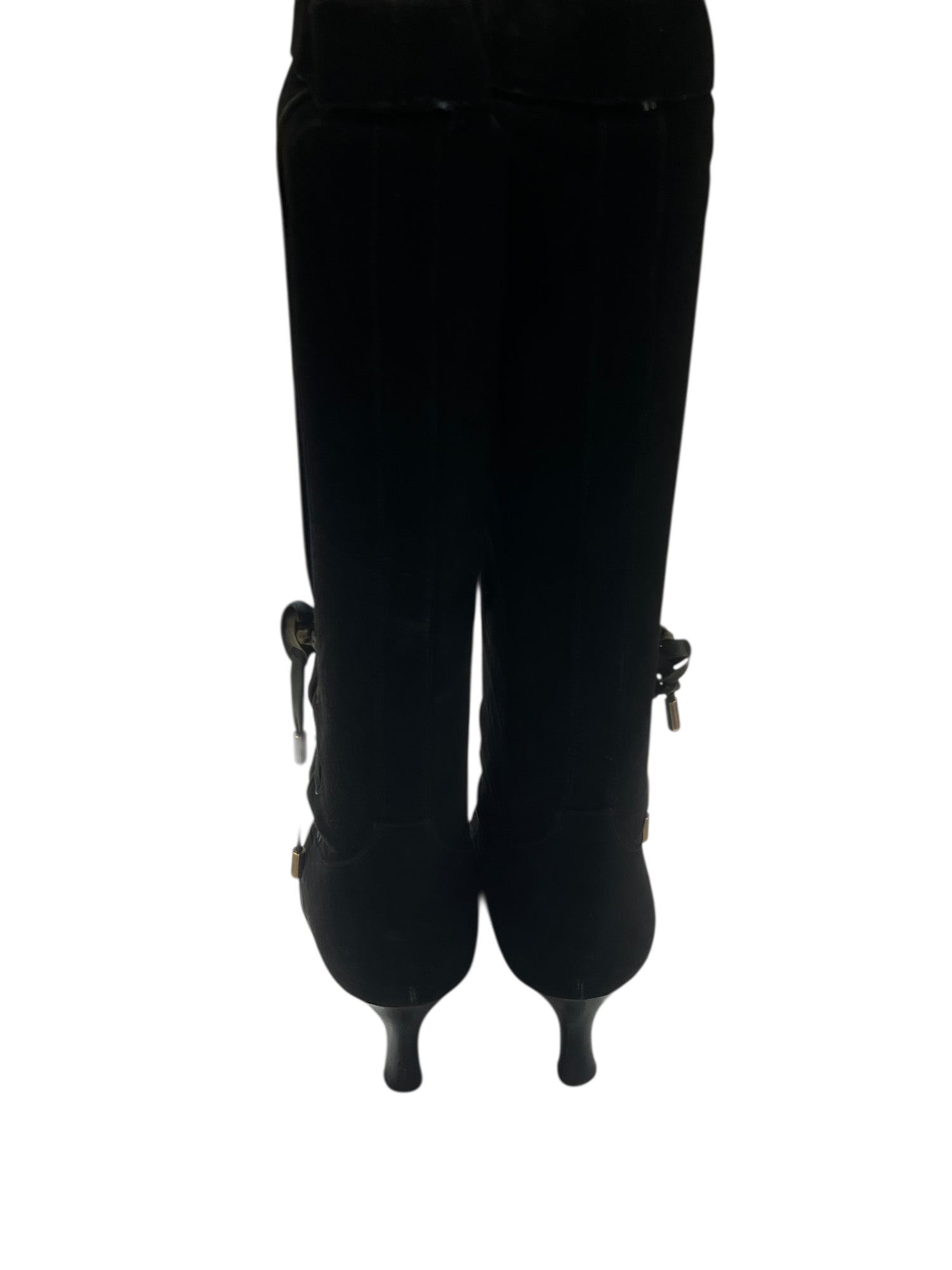 Hermès - bottes daim T 37,5