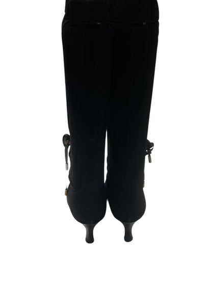 Hermès - bottes daim T 37,5