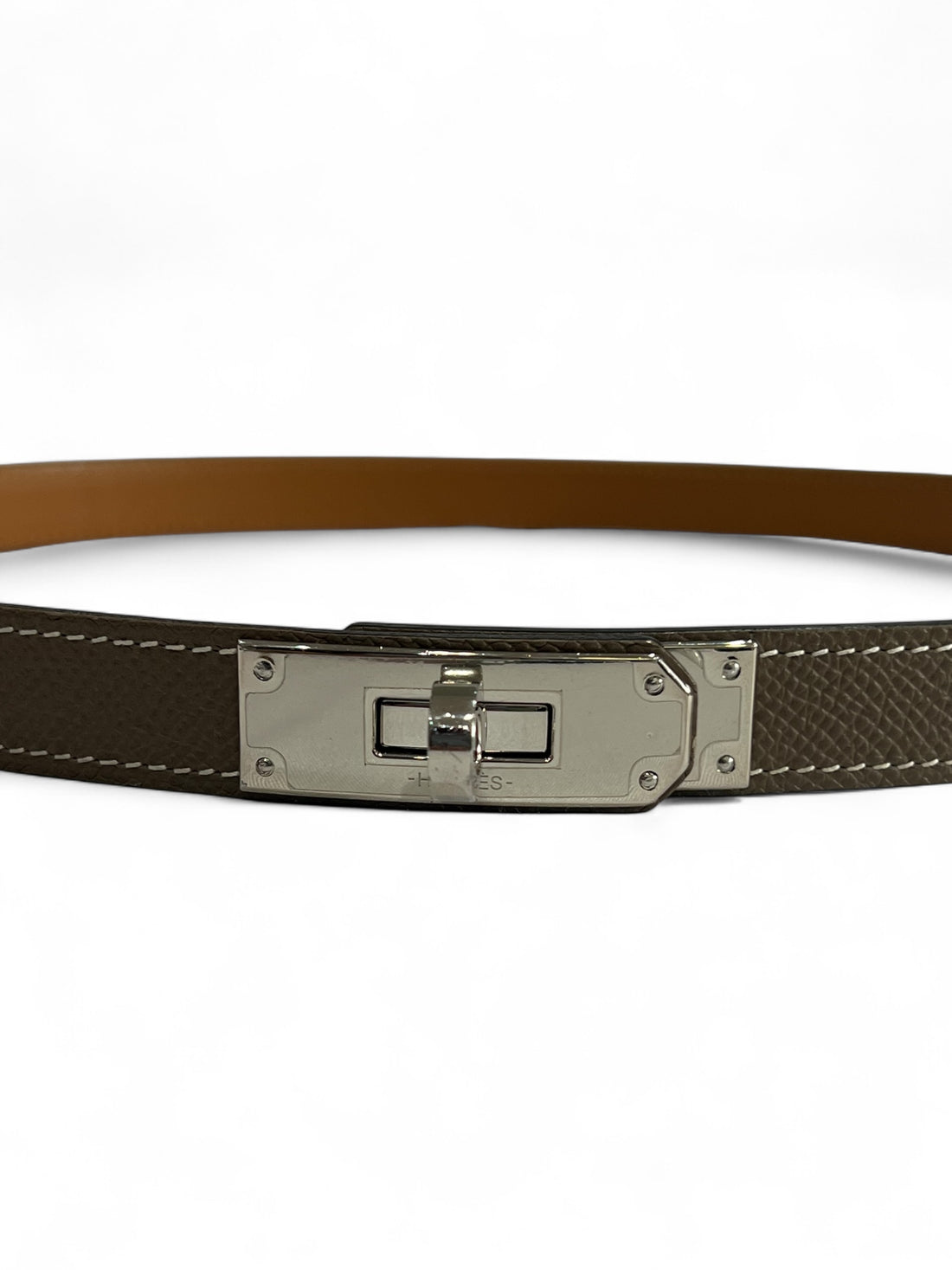 Hermès - Ceinture Kelly 18 Étoupe