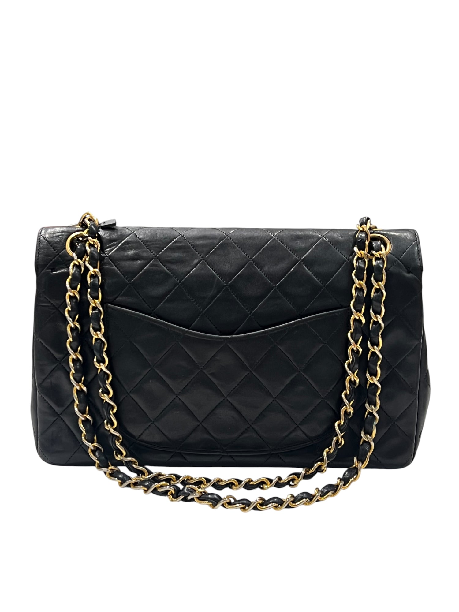 Chanel - sac Timeless medium vintage cuir noir