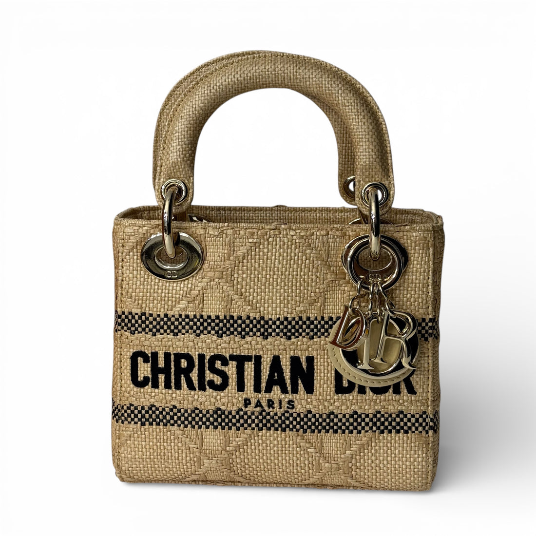 Dior - Sac Mini Lady Dior raphia