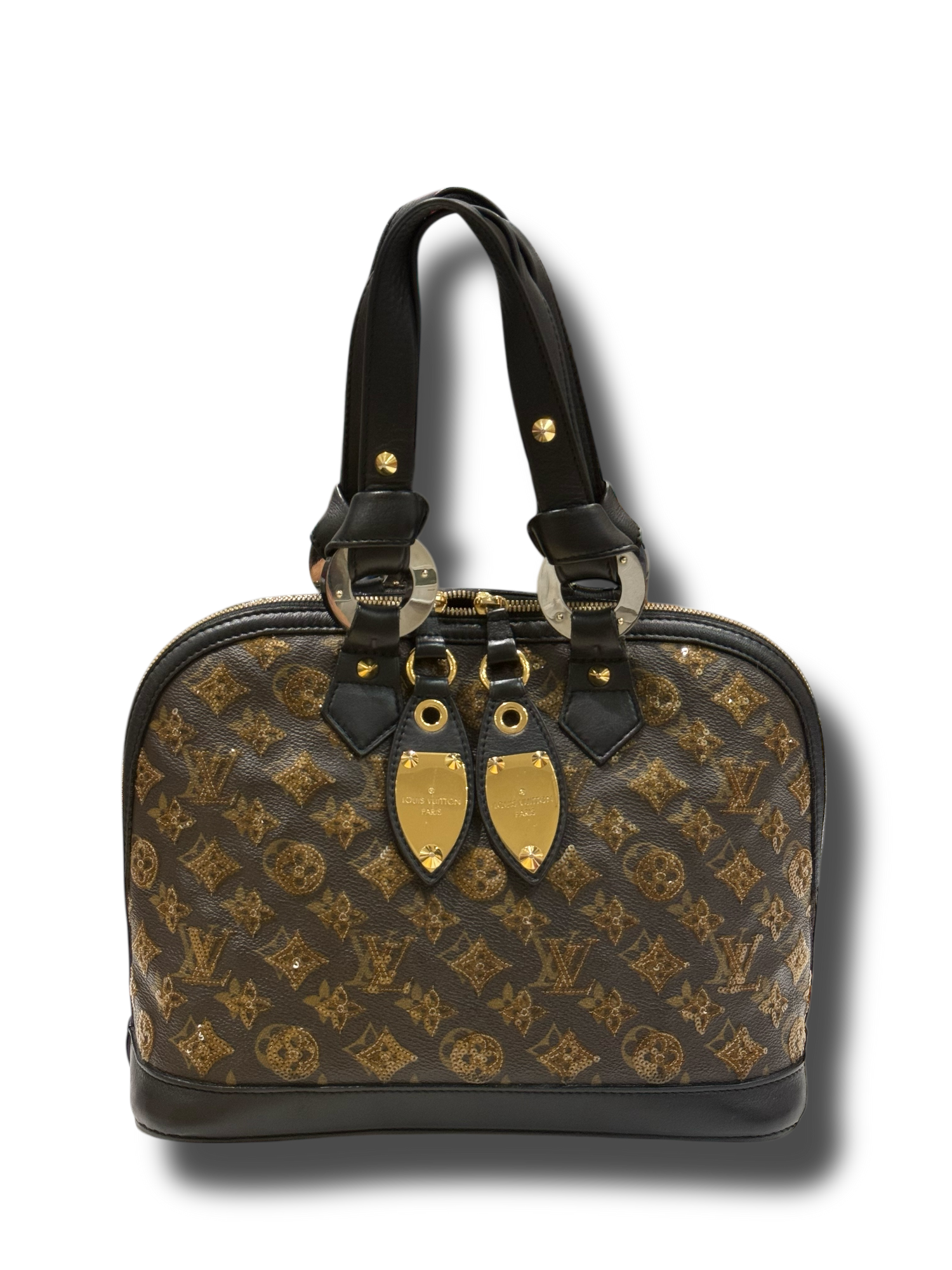Louis Vuitton - Sac Alma MM monogramme paillettes