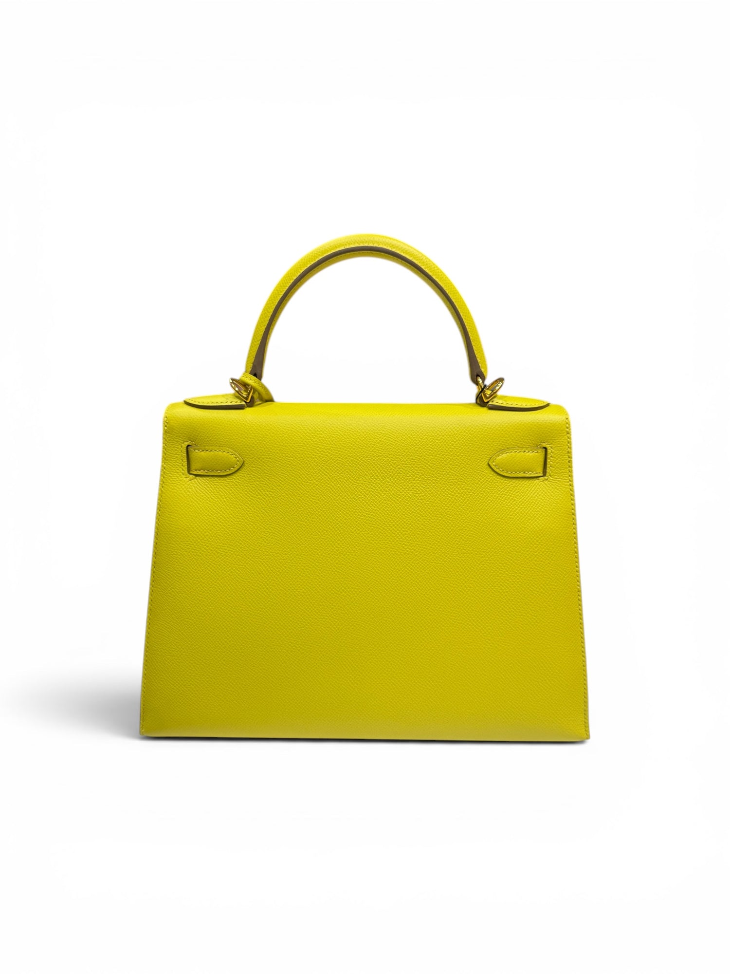 Hermès - Kelly 32 Epsom Sellier Jaune lime