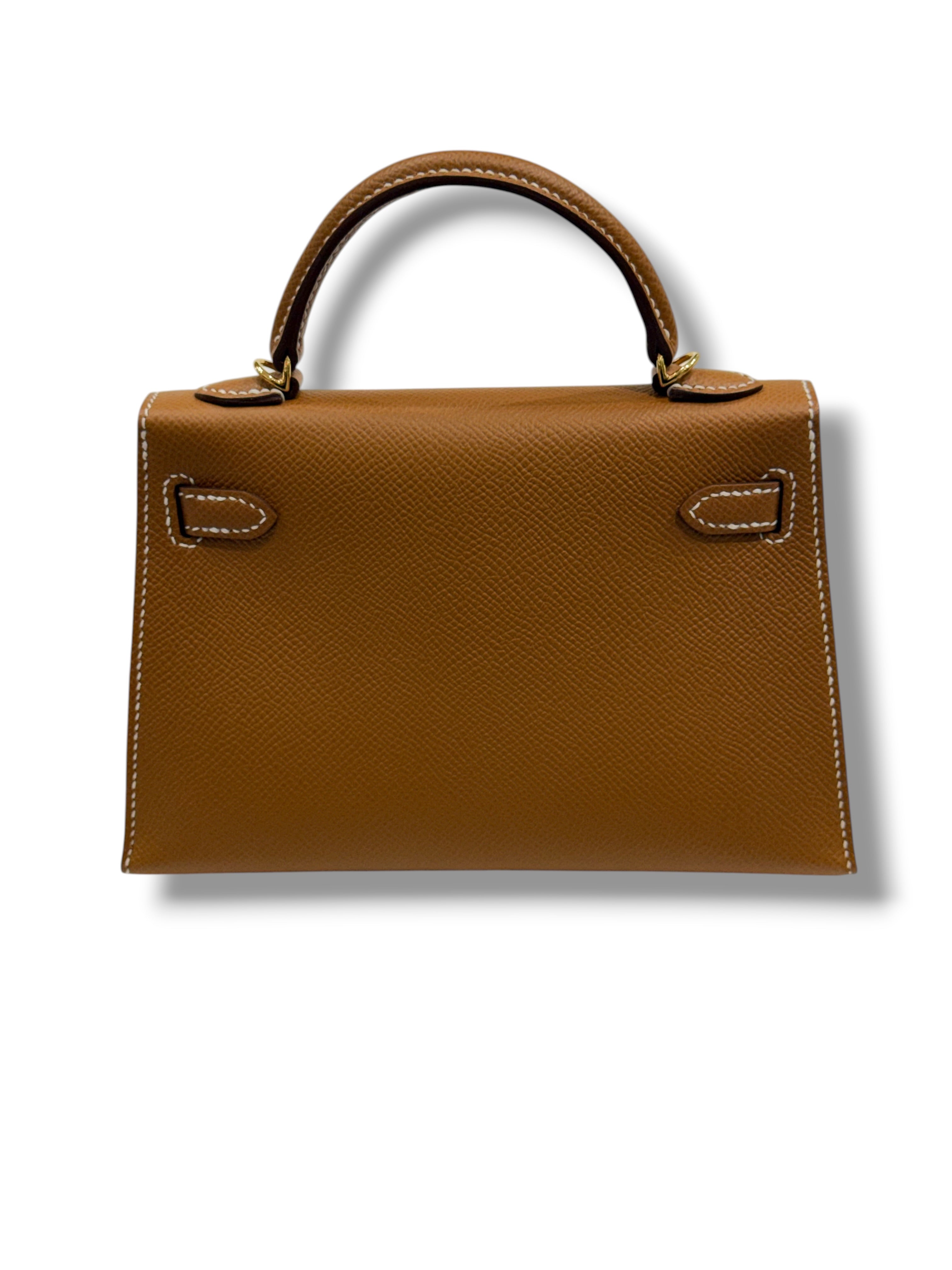 Hermès - Sac Kelly II sellier Mini Gold