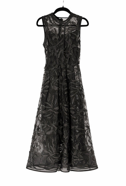Christian Dior - Robe de Soirée en Tulle Brodé Noir