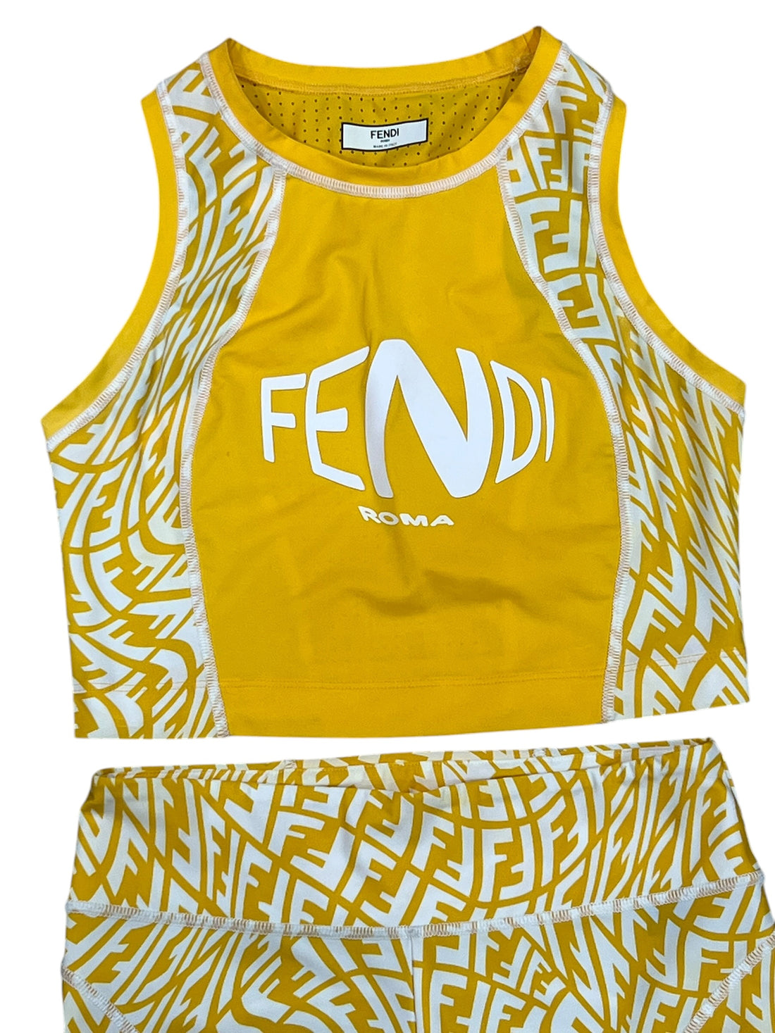 FENDI - Ensemble vertigo polyamide jaune t38