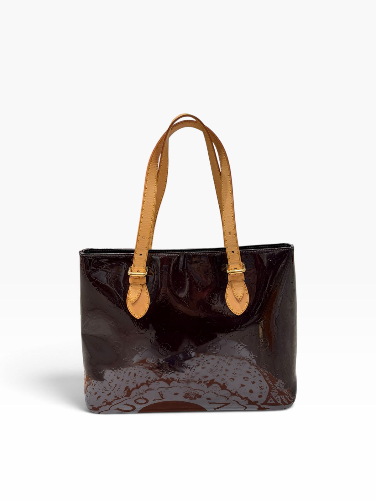 Louis Vuitton - Borsa Brentwood in pelle Monogram Vernis color amaranto
