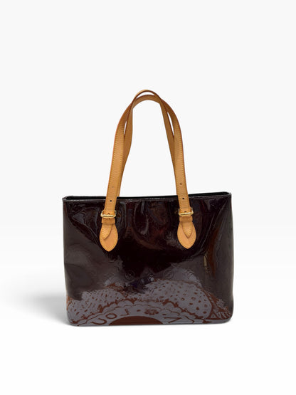 Louis Vuitton - Borsa Brentwood in pelle Monogram Vernis color amaranto