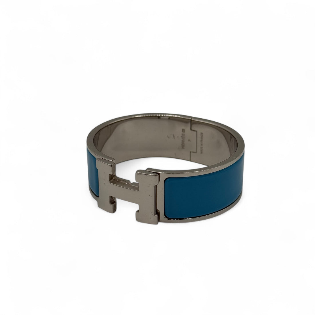 Hermès - Bracelet Clic Clac H bleu