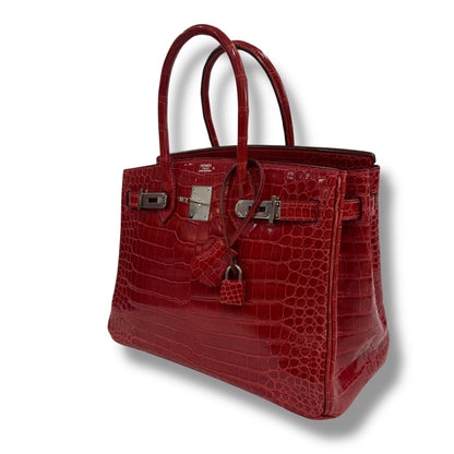 Hermès - Sac Birkin 30 Crocodile Porosus