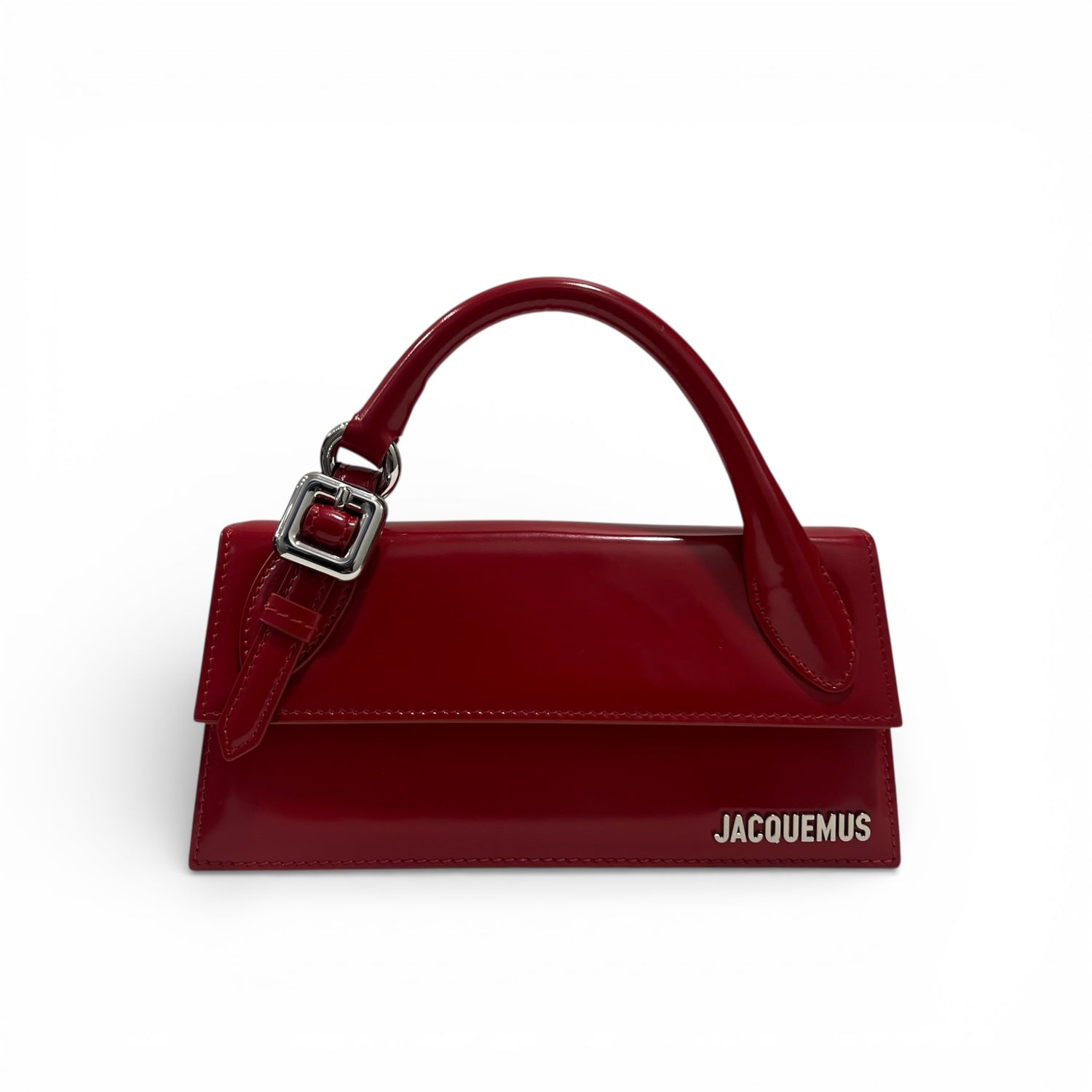 Jacquemus - Sac Chiquito long rouge vernis