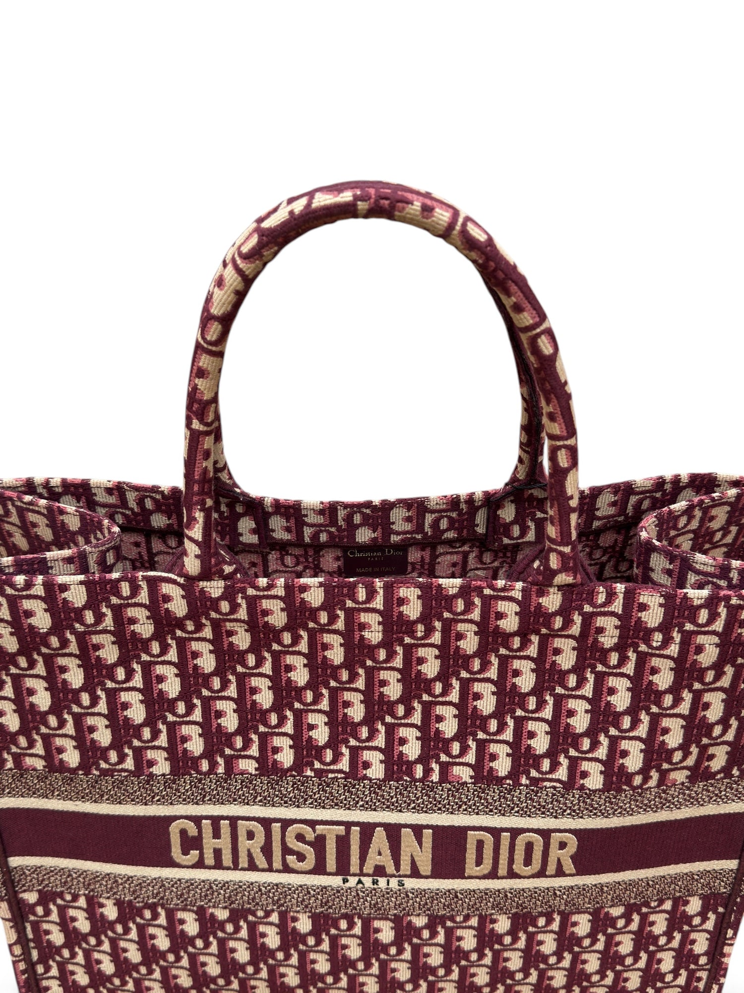 Dior - Sac Cabas Book Tote Bordeaux