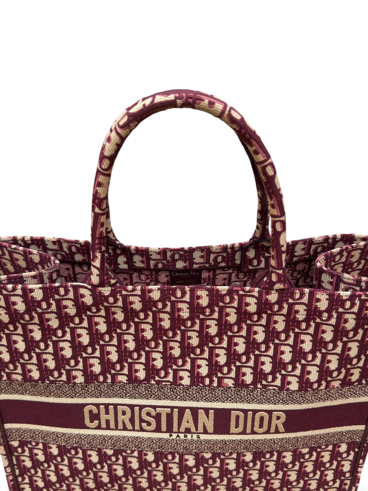 Dior - Bordeaux Book Tote Cabas Bag