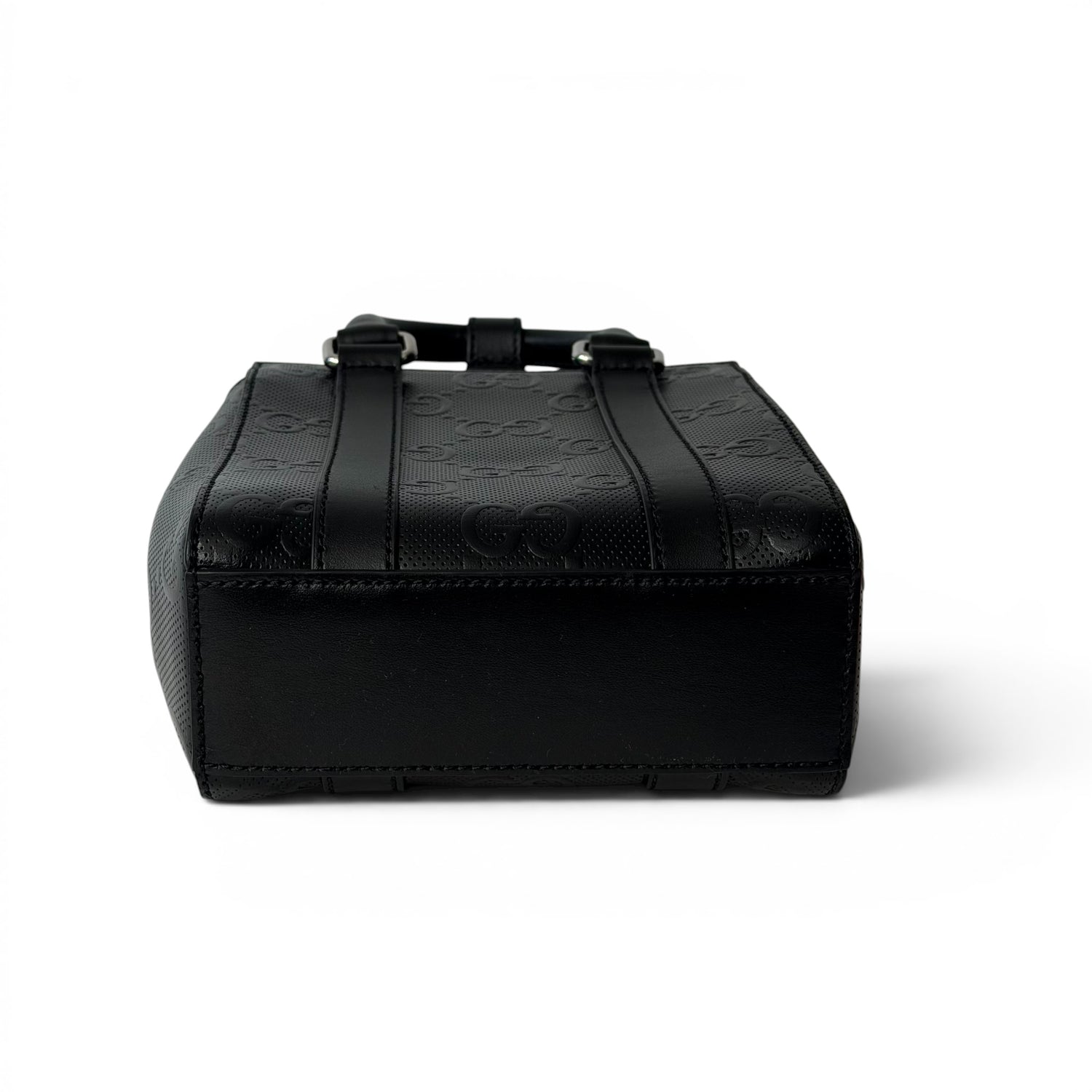 Gucci - Sac à main en cuir GG relief