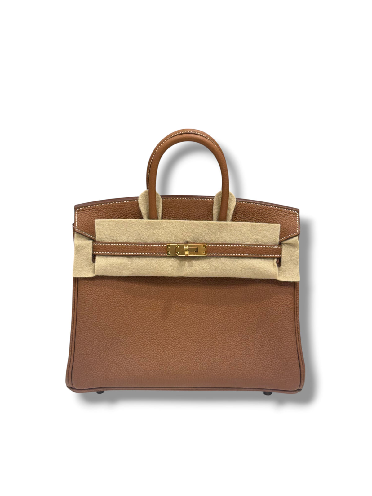 Hermès – Birkin 25 aus Togo-Leder, Gold, GHW
