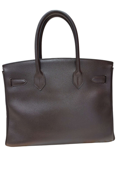 Hermès - Sac birkin 30 epsom chocolat GHW