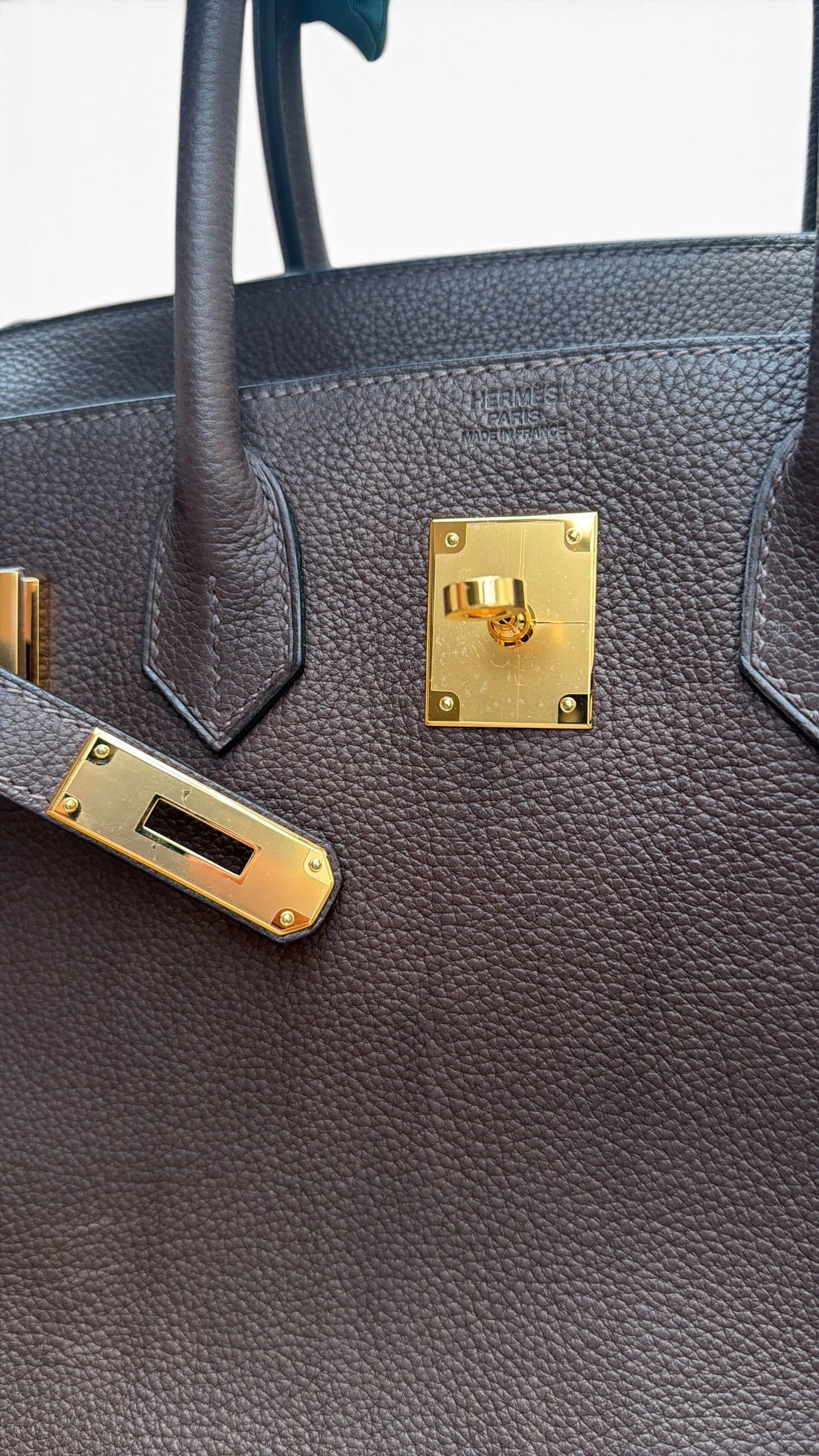 Hermès - Sac Birkin 30 Barenia Ébène