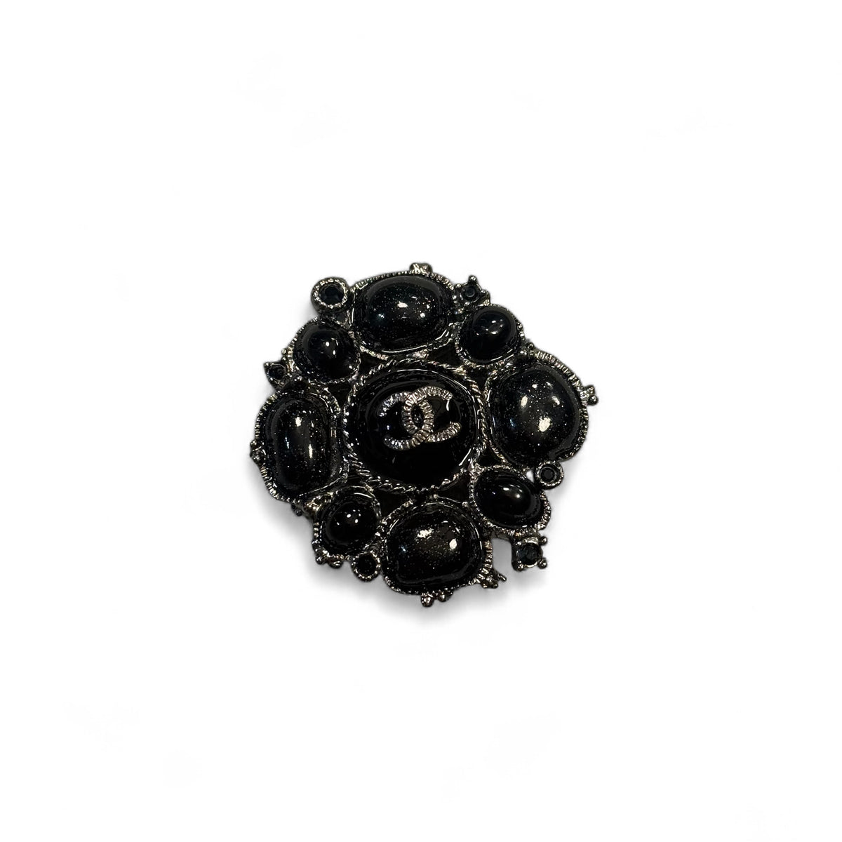 Chanel - schwarze Brosche